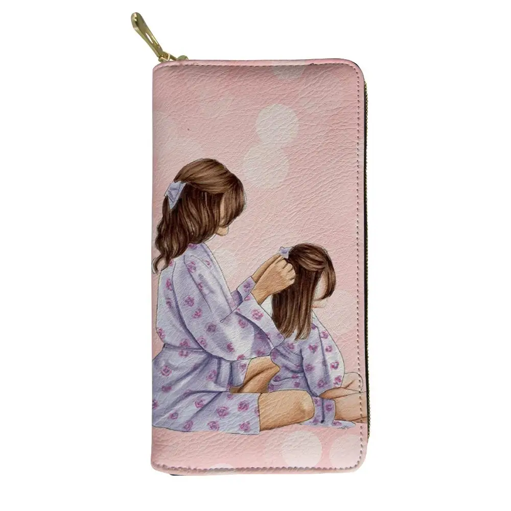 ELVISWORDS супер мама милый мальчик девочка узор женский длинный бумажник мода