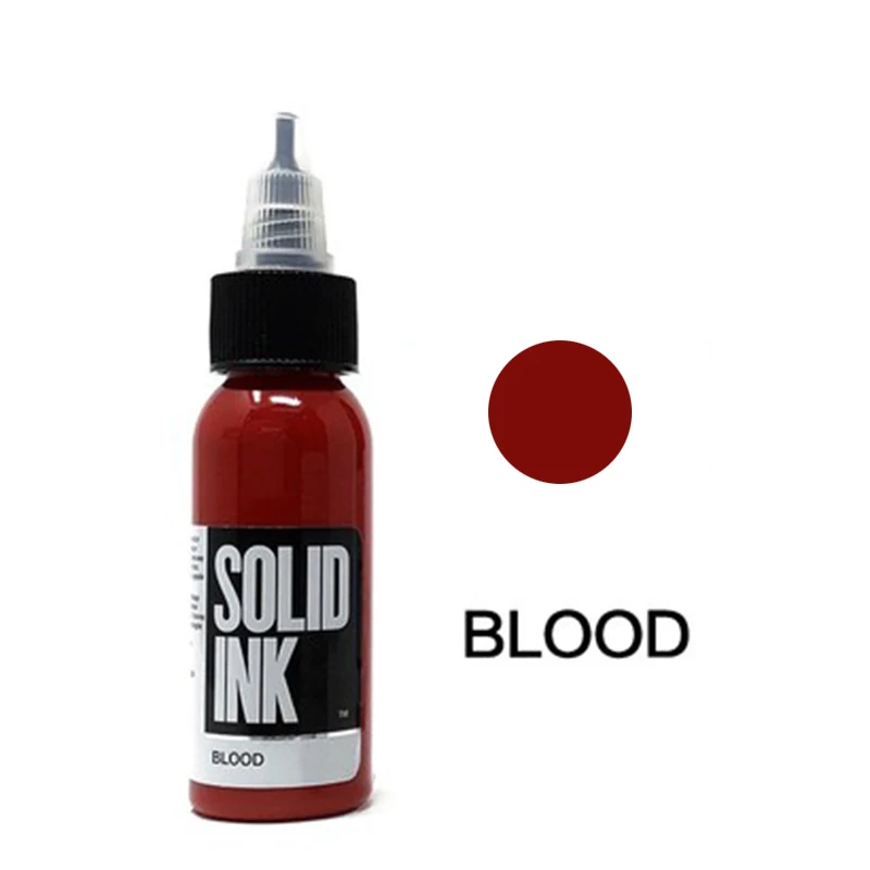 Tinta чернила для татуировки пигмент микроblading pigmento pigmentos tintas para tatuajes tinta tatuaje encre tatouage тату цвета - Color: Blood
