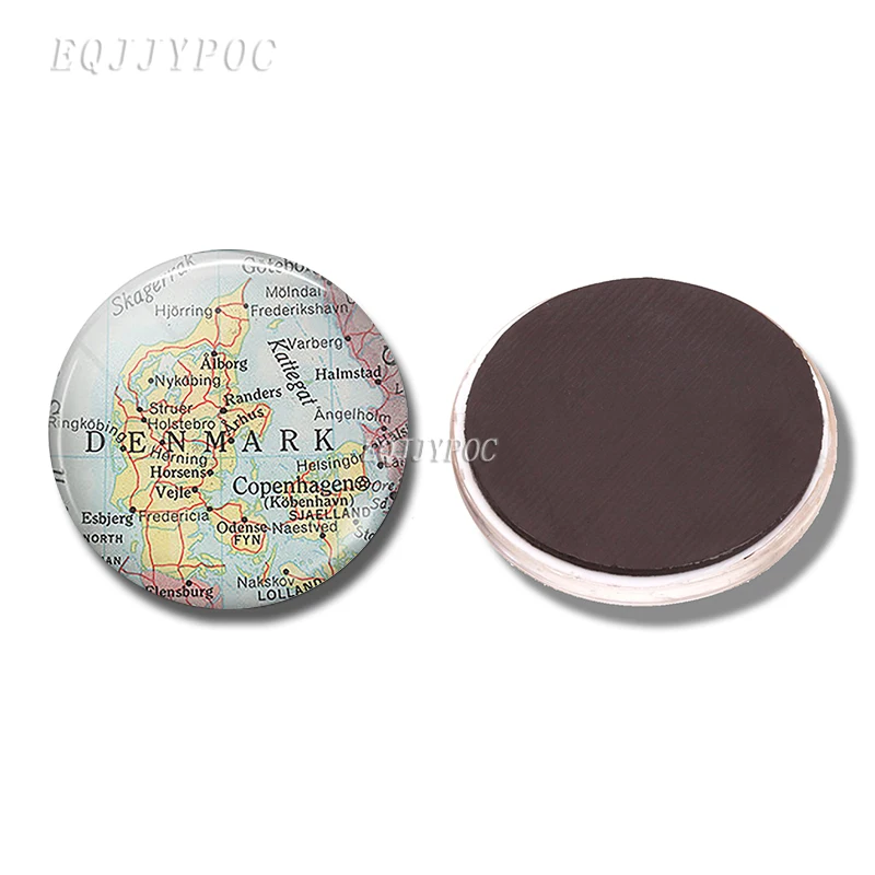 PACK OF 3 Магнит на холодильник Arizona Idaho Colorado Tahiti Австралия Перт Дания карта 30 мм магниты на холодильник наклейки на холодильник домашний декор - Цвет: PACK OF 3