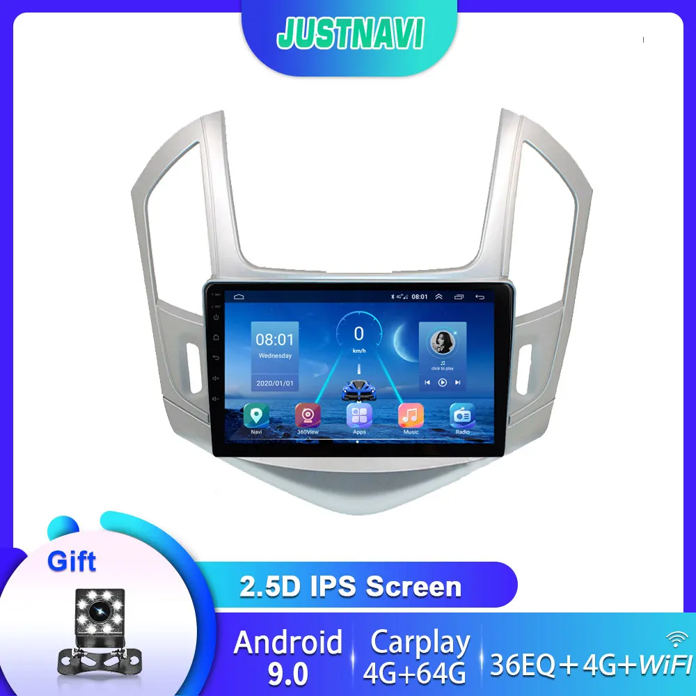 

Car Radio For Chevrolet Cruze J300 J308 2012-2015 Multimedia Video Player GPS Navigation 360 Camera for Android 9.0 with Carplay