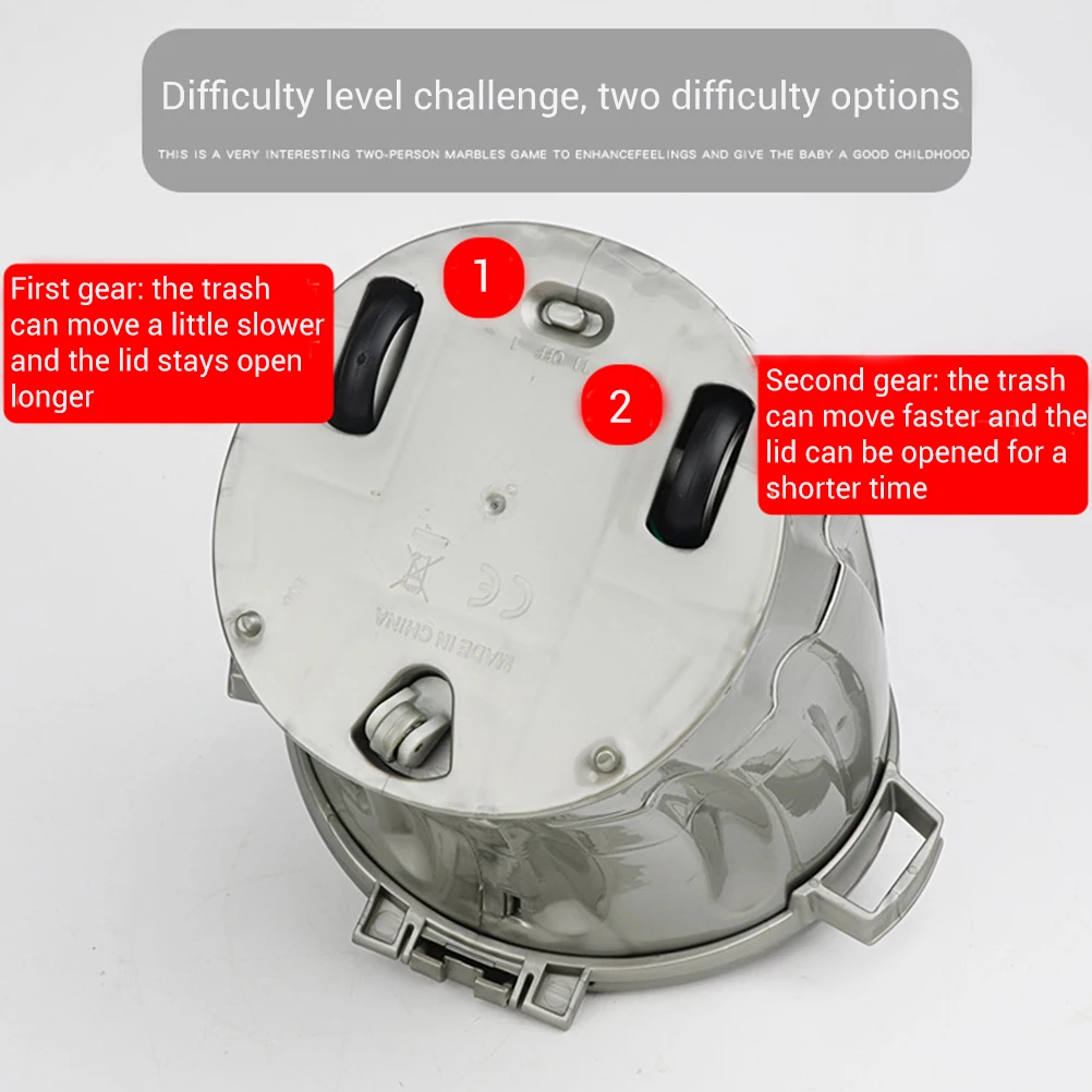 Мультяшная электрическая движущаяся мусорная корзина игрушки для декомпрессии