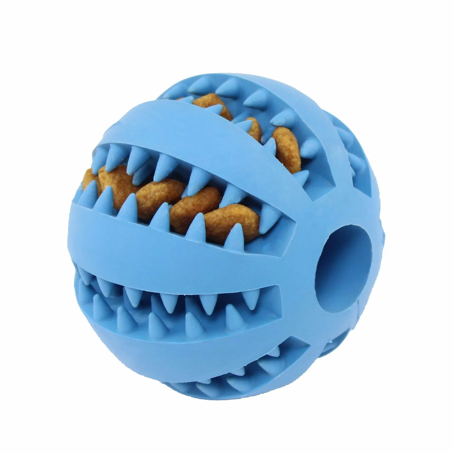 Pet интерактивные игрушки для собак дозатор корма для домашних животных игрушка эластичный шар жевательные игрушки для собак для домашних животных молярный зуб Чистящая Щетка - Цвет: 5cm type 3-2