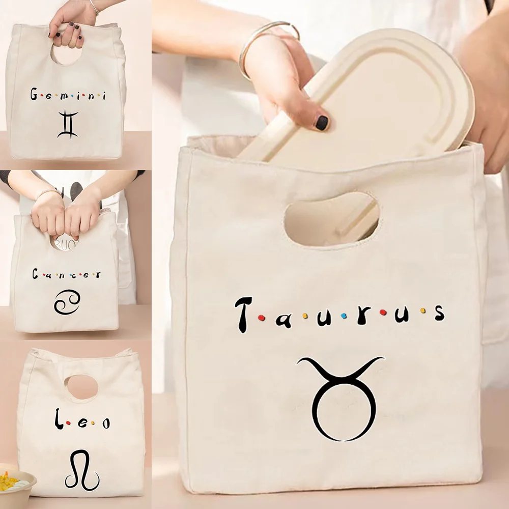 

Tote Canvas Bag Thermal Lunch Bags for Girls,Constellation Print Eco Shopper Travel Bags,2022new Organizer Shoulder Travel Bags