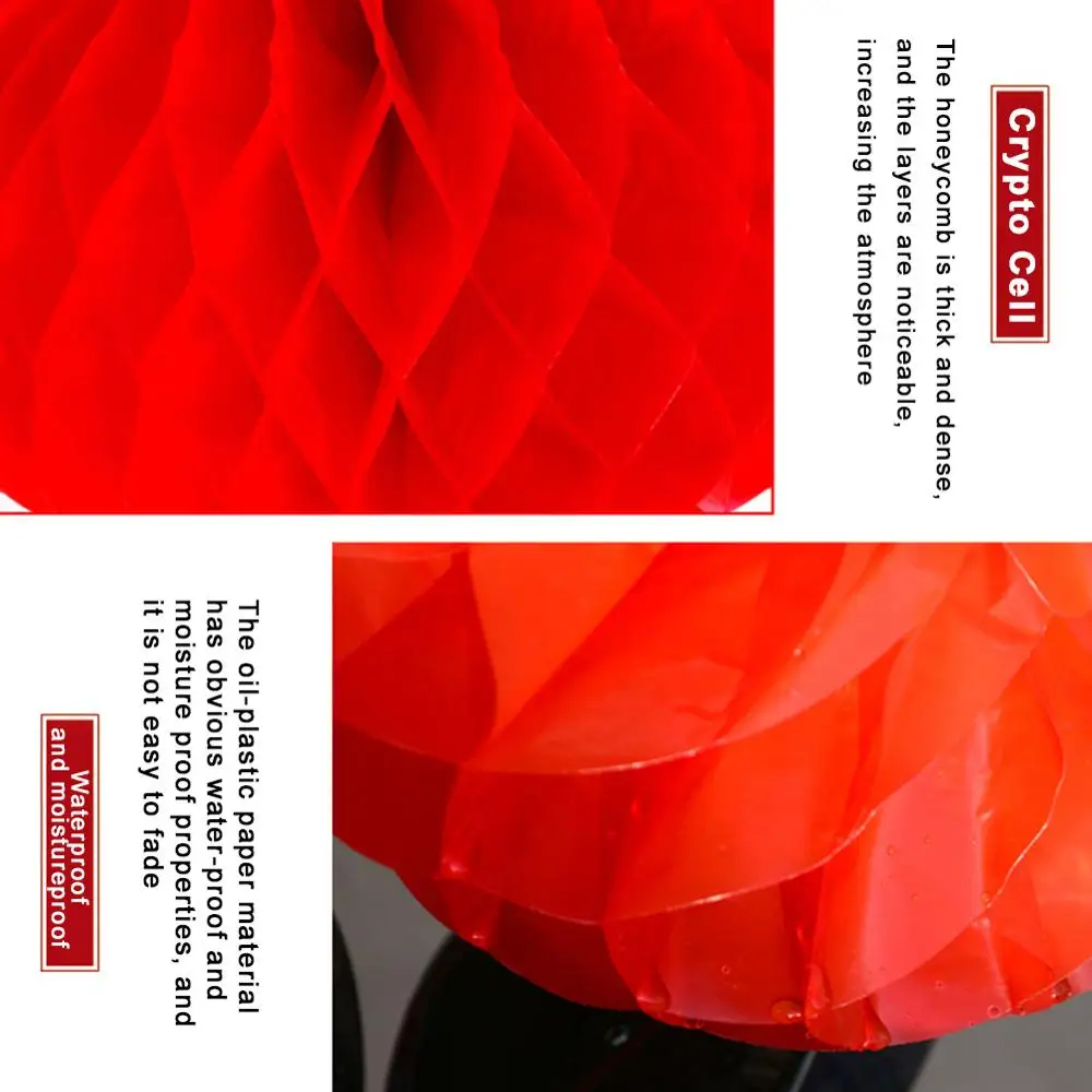 

10pcs Paper Red Lantern Chinese Style for New Year Spring Festival Party Christmas Celebration Home Decor Ornaments Gift