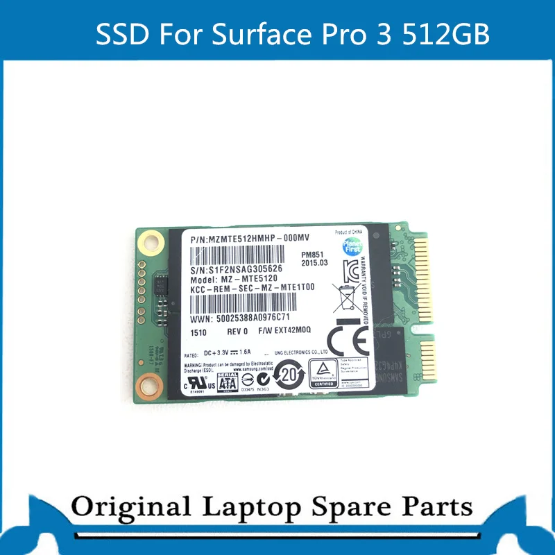 1631    Microsoft Surface Pro 3 SSD 512   