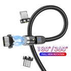 Micro USB Тип C магнитный кабель 2.4A быстрая зарядка Магнит зарядное устройство За iPhone 6 7 Huawei Samsung S9 Xiaomi USB C магнитная зарядка провод