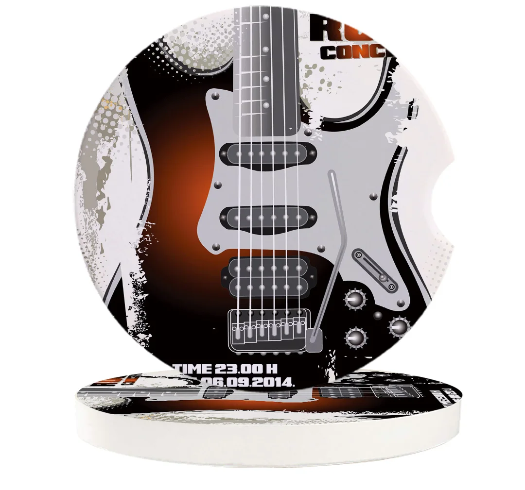 Автомобильный коврик для чашки керамическая кружка набор горки рок музыка