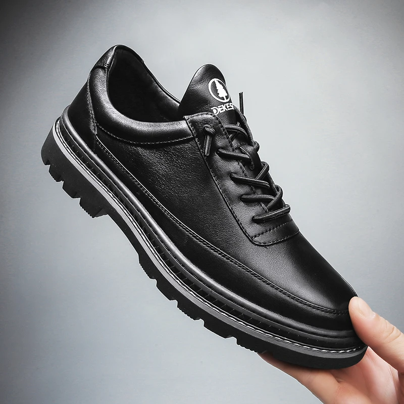 Мужская обувь из натуральной кожи осенняя модная Оригинальная дизайнерская