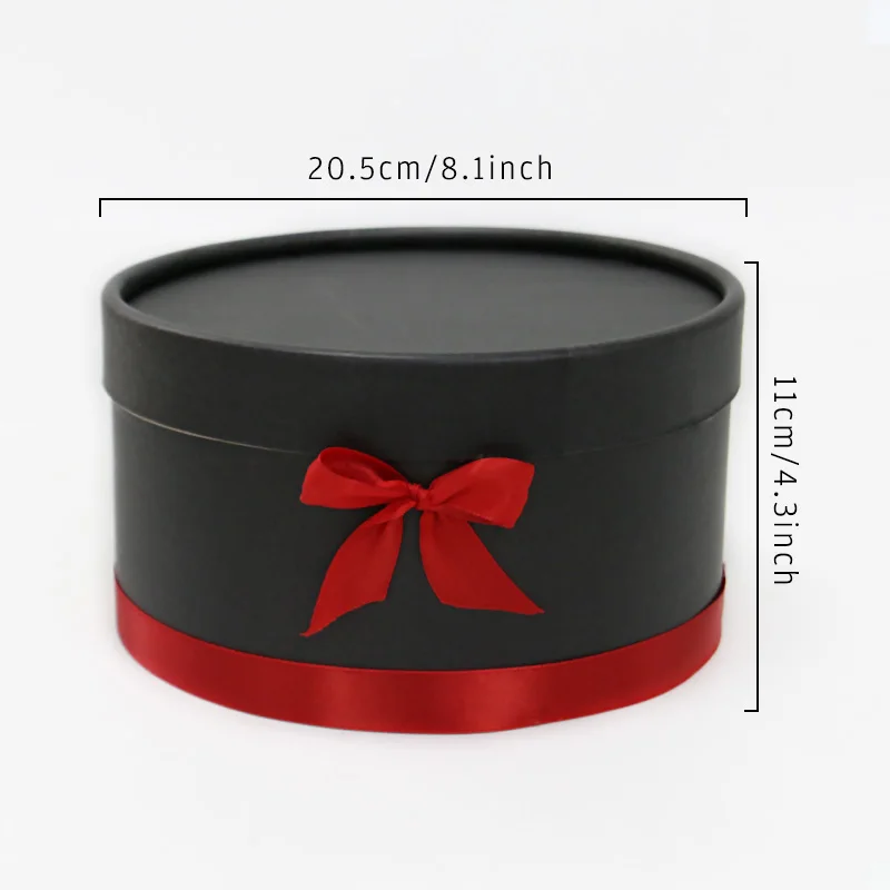 

Round Hug Bucket Paper Box With Soap Flower Set Valentine's Day Gift Storage Box Wedding Party Gift Home Decoration Dropshipping