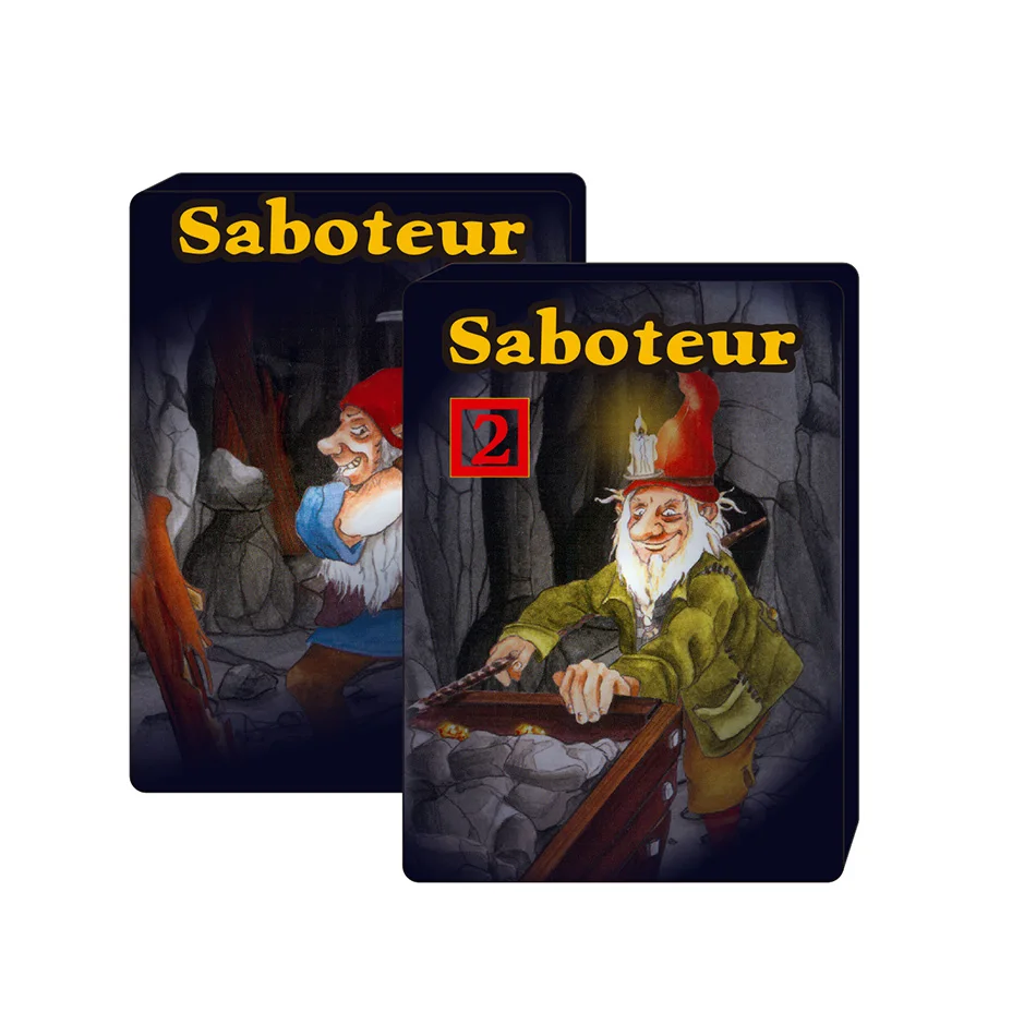 

Карточная игра Saboteur 1 и saboteur 1 + 2, полная английская игра, джогы-де-табулейро, карликовый Майнер, новая настольная игра для дуэлей