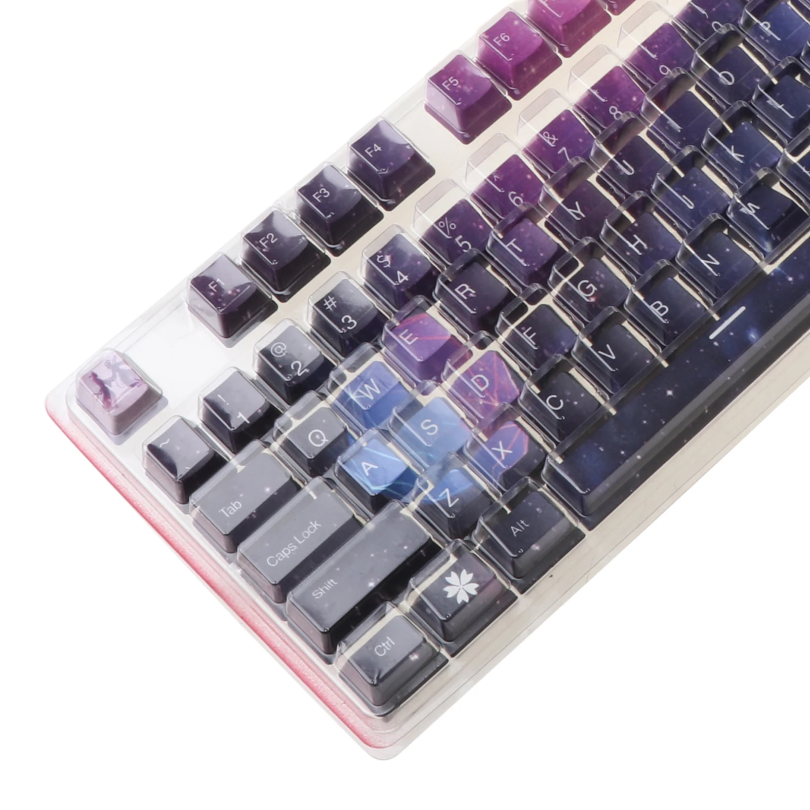 

104 OEM PBT Keycaps Full Set Mechanical Keyboard Keycaps PBT Dye-Sublimation Cherry Blossom Keycaps