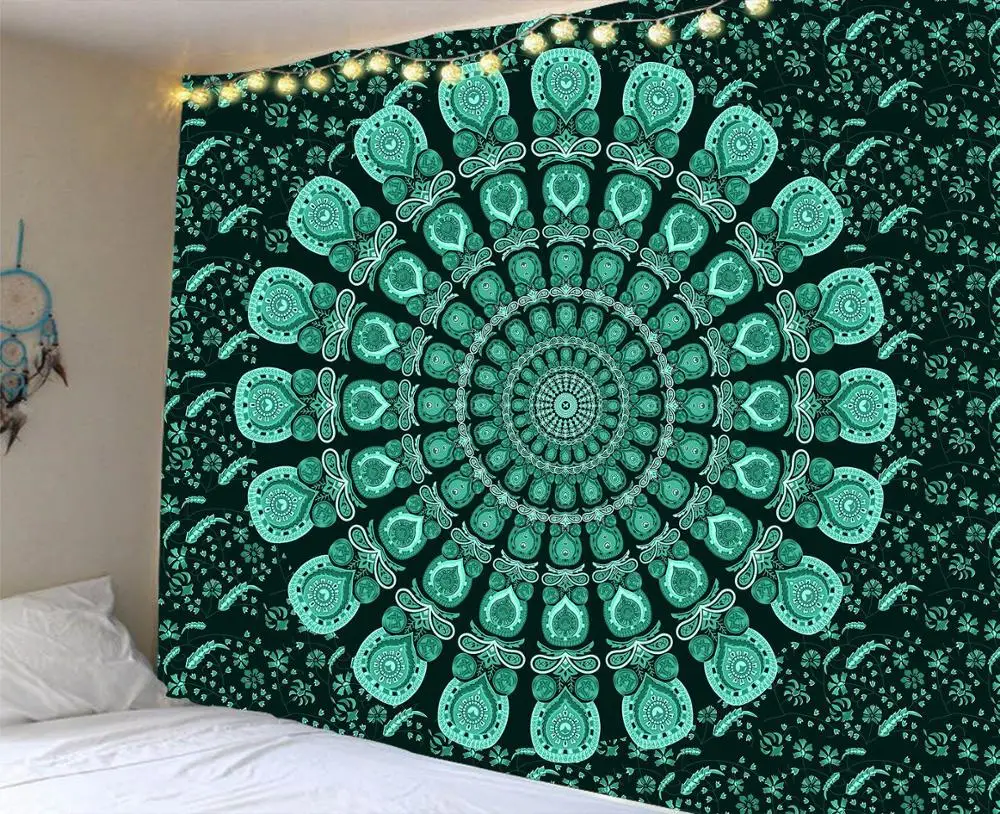 

Indian Mandala Tapestry Wall Hanging Sandy Beach Throw Rug Blanket Camping Tent Travel Mattress Bohemian Sleeping Pad Tapestry