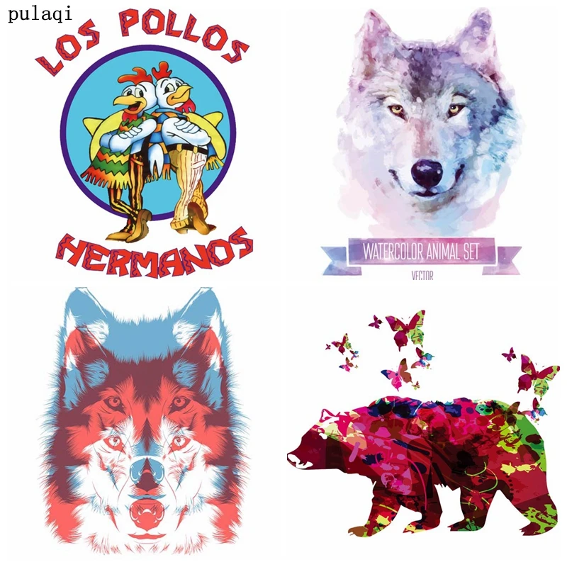 Pulaqi Los Pollos Переводные железные для одежды нашивки с полосками теплопроводная