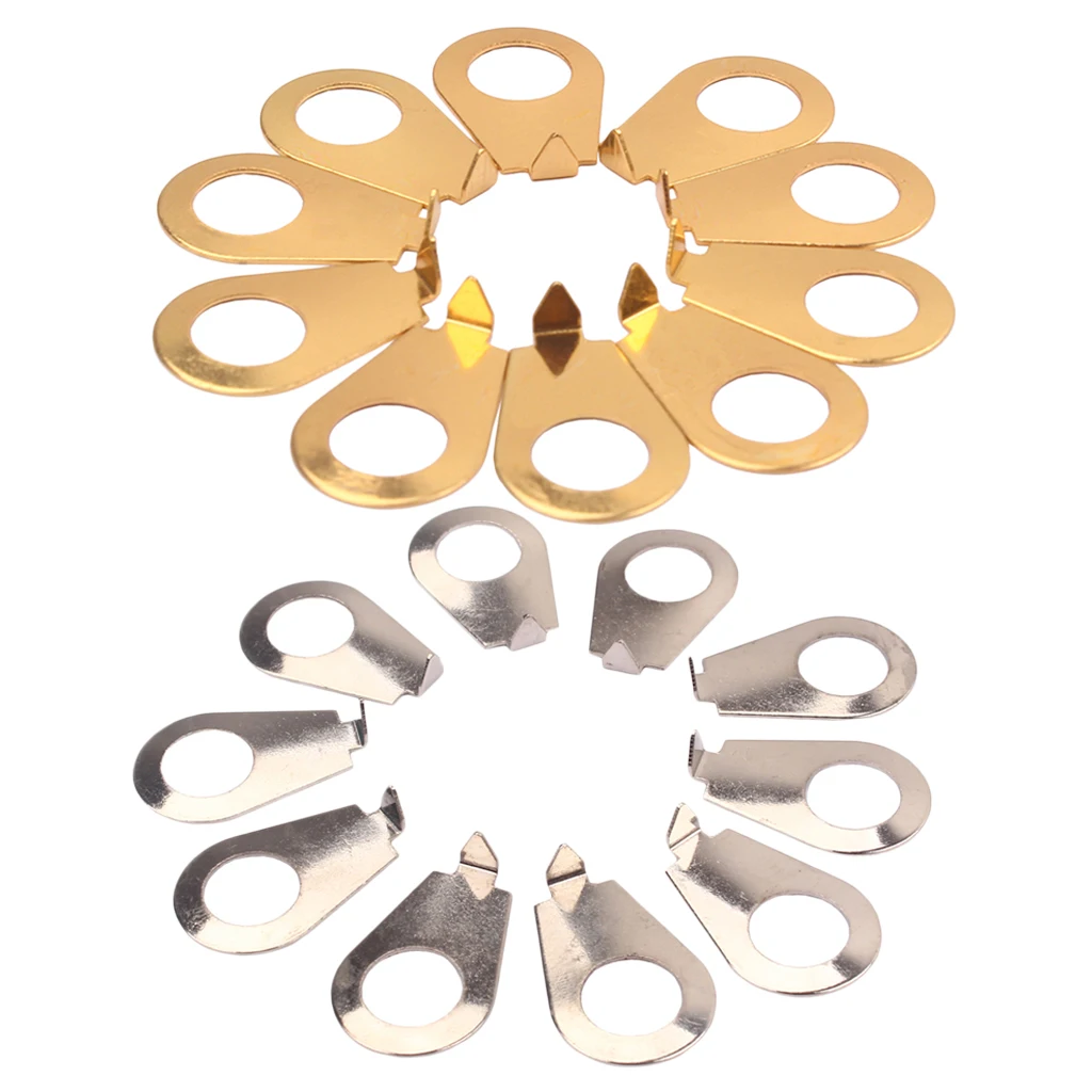 

10Pcs Metal Guitar Knobs Pointer Plate Knob Position Indicator For Guitar Bass Parts Accessories 22X14X5mm