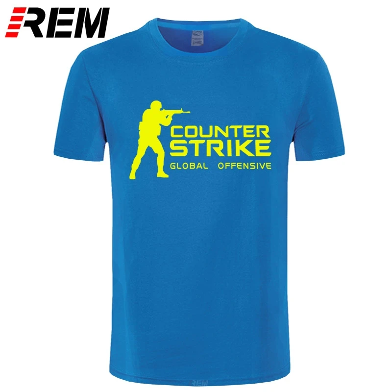 Бренд REM футболка CS GO Counter Strike Global offension CSGO Футболка мужская повседневная игровая