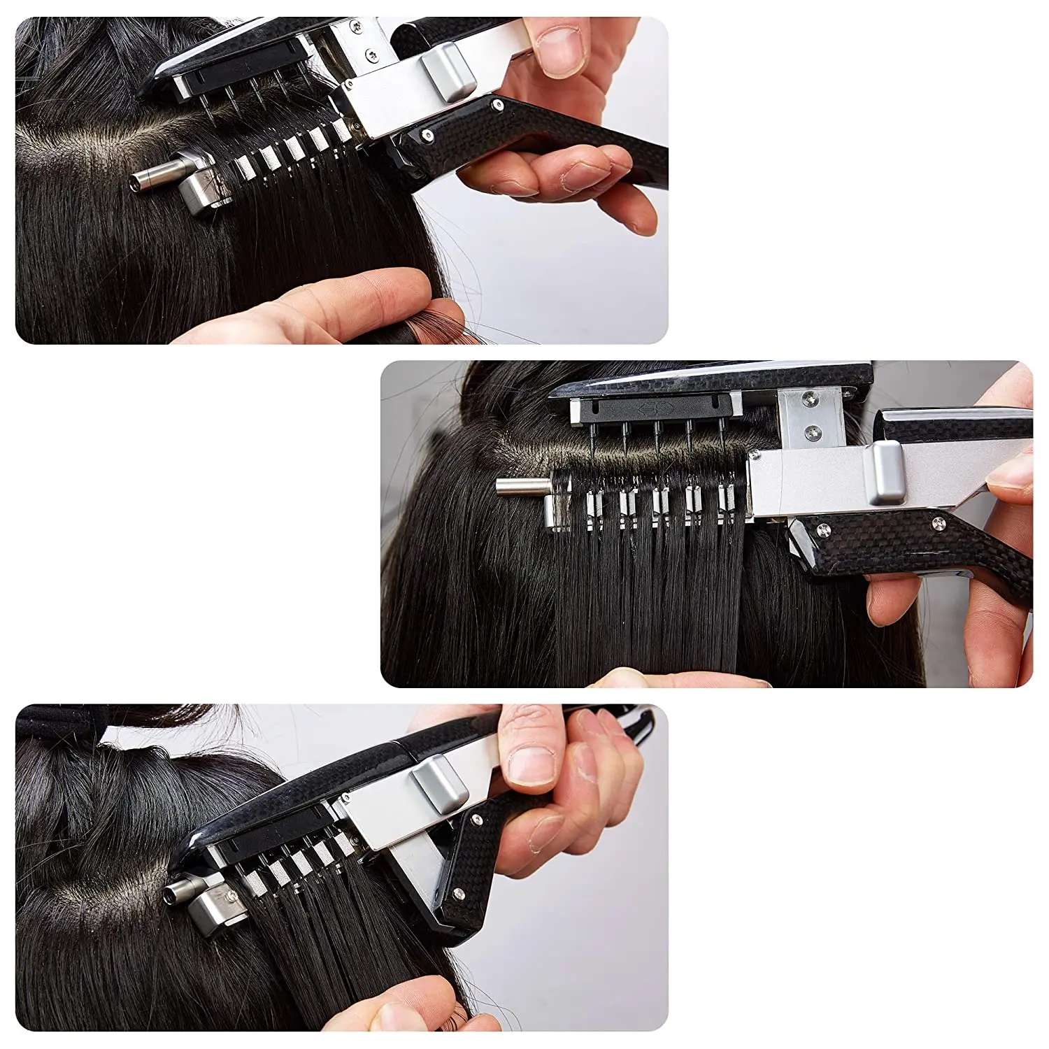 

6D High End Hair Extension Machine Connector&Hair Remove Piler Hair Salon Tool Wig Connector Tool Kit Keratin Hair Extension Kit
