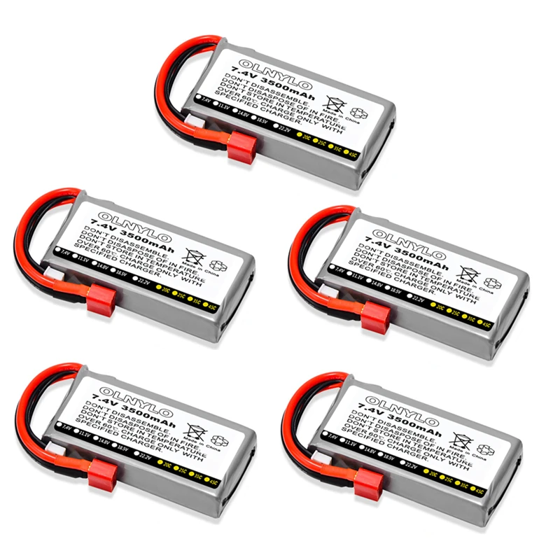 Новый литий-полимерный аккумулятор 7 4 В 3500 мАч 40C RC Lipo для Wltoys 144001 12428 12423 124019