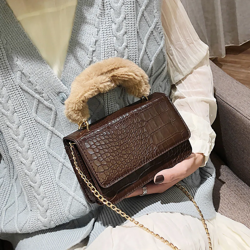 2019 роскошная сумка на плечо модная женская сумочка с каменным узором сумки цепью