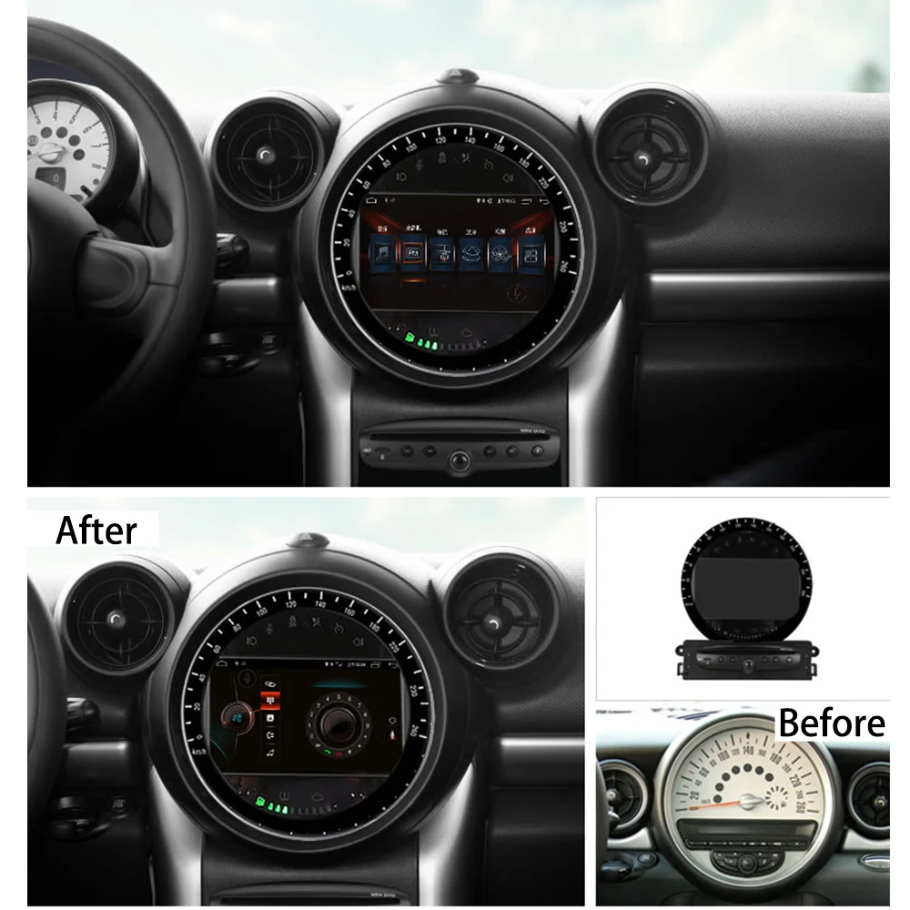 Автомобильный мультимедийный плеер стерео GPS радио навигация Android экран для Mini