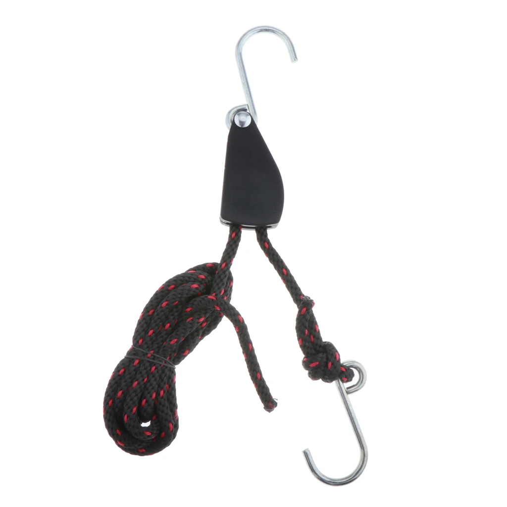

High Strength Ratchet Kayak Canoe Bow and Stern Tie Downs Adjustable Rope Hanger