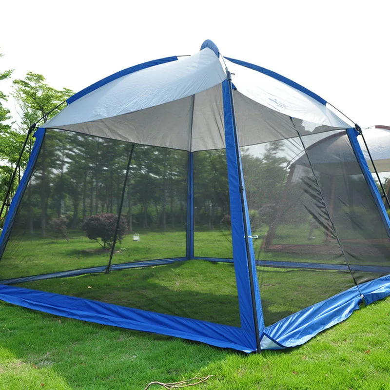 

New Arrival Ultralarge 5-8 Person Use 330*330*245CM With Mosquito Net Breathable Camping Tent Large Gazebo Sun Shelter