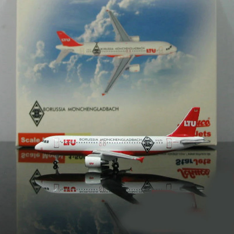Модель самолета Германия A320 D-ALTB Borussia Monchengladbach металлический статический дисплей
