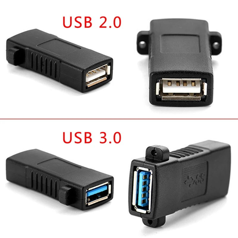 1 шт. Стандартный USB 2 0 3 женский разъем адаптер для монтажа на панель Разъем