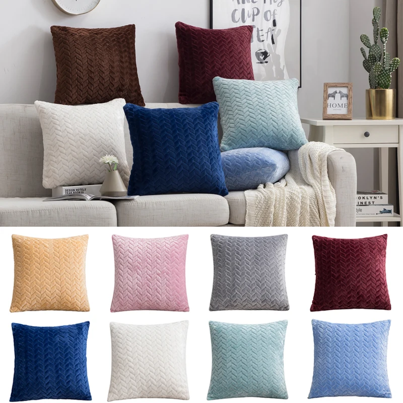 Бархатная квадратная наволочка для дивана автомобильный набор дома 45*45 см Coussin