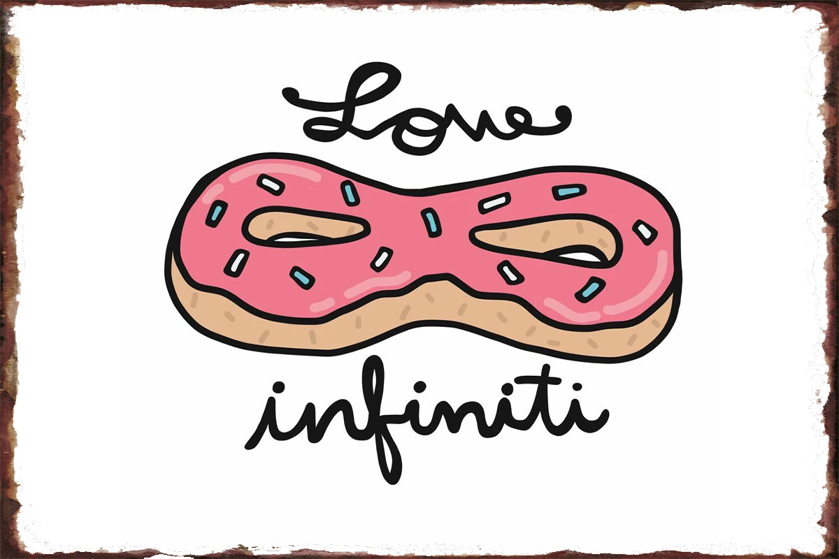 

Винтажный металлический знак в виде пончика, оловянные таблички с пончиком, Настенный декор, украшение для комнаты в стиле ретро, для художе...