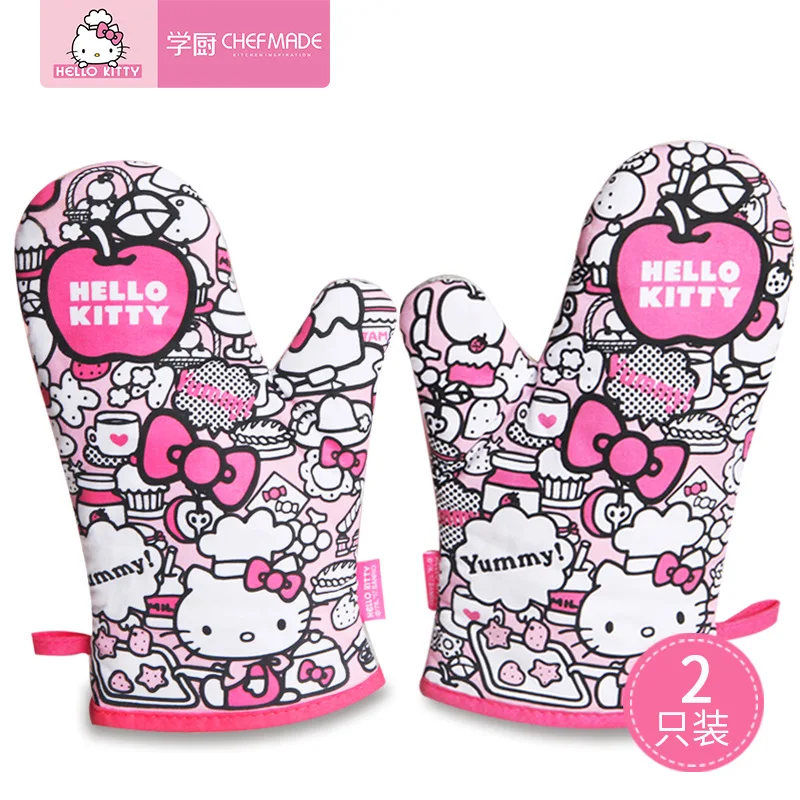 HELLO KITTY камуфляжные изоляционные перчатки кухонные принадлежности