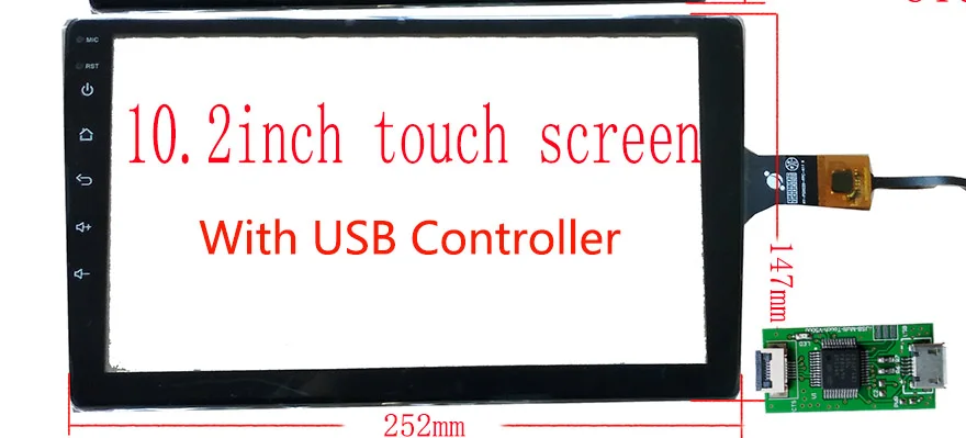 10 2 дюйма Octavia CARPC DIY рамка с USB сенсорный экран поддержка win7 8 Android