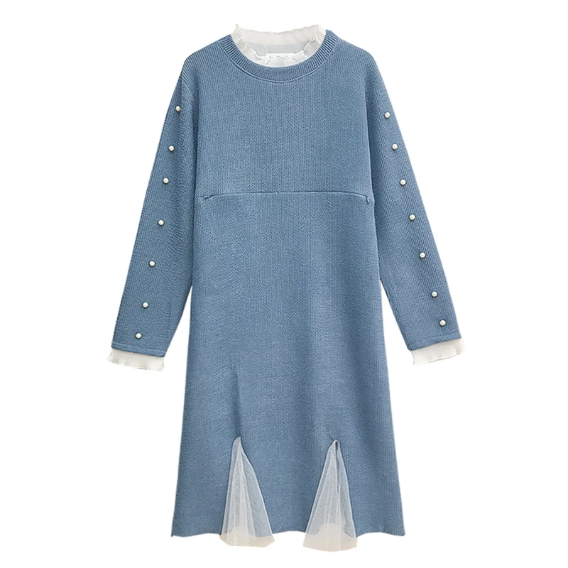 Платья для кормления грудью свитер наряды Одежда беременных осенний женщин