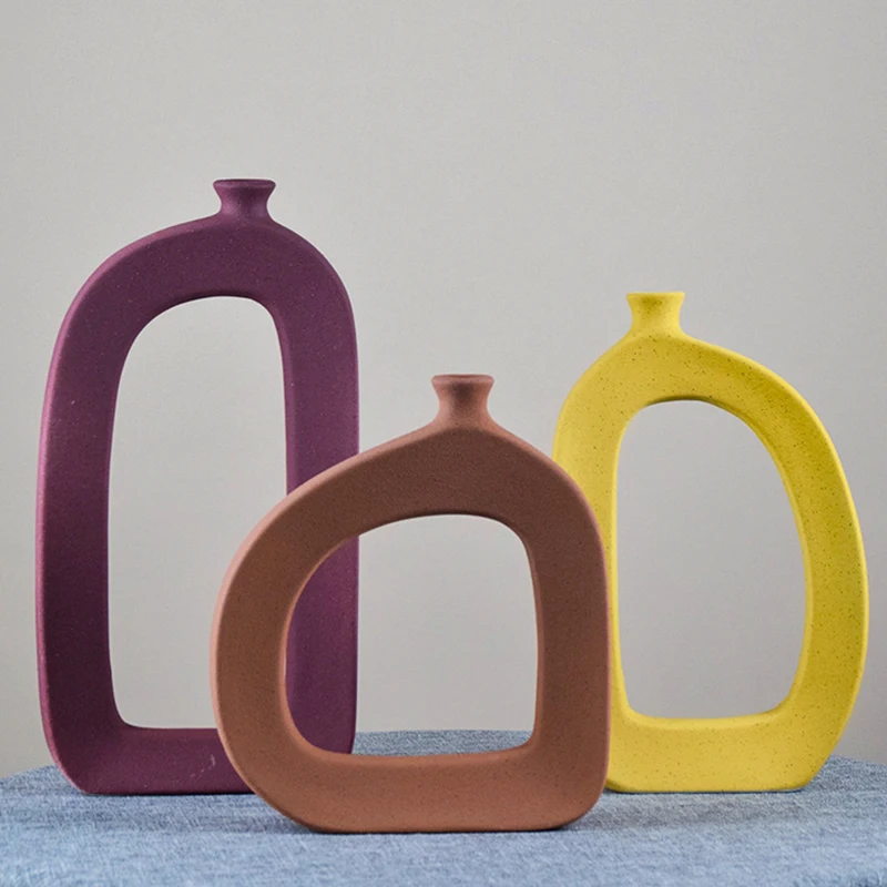 Минималистичная керамическая ваза в скандинавском стиле Современная