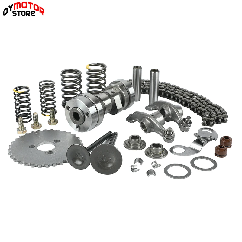 Motorcycle Cylinder Head Parts Camshaft Intake Exhaust Valve Springs Rocker Timing Chain For 125cc lifan Horizontal EngineS | Автомобили и