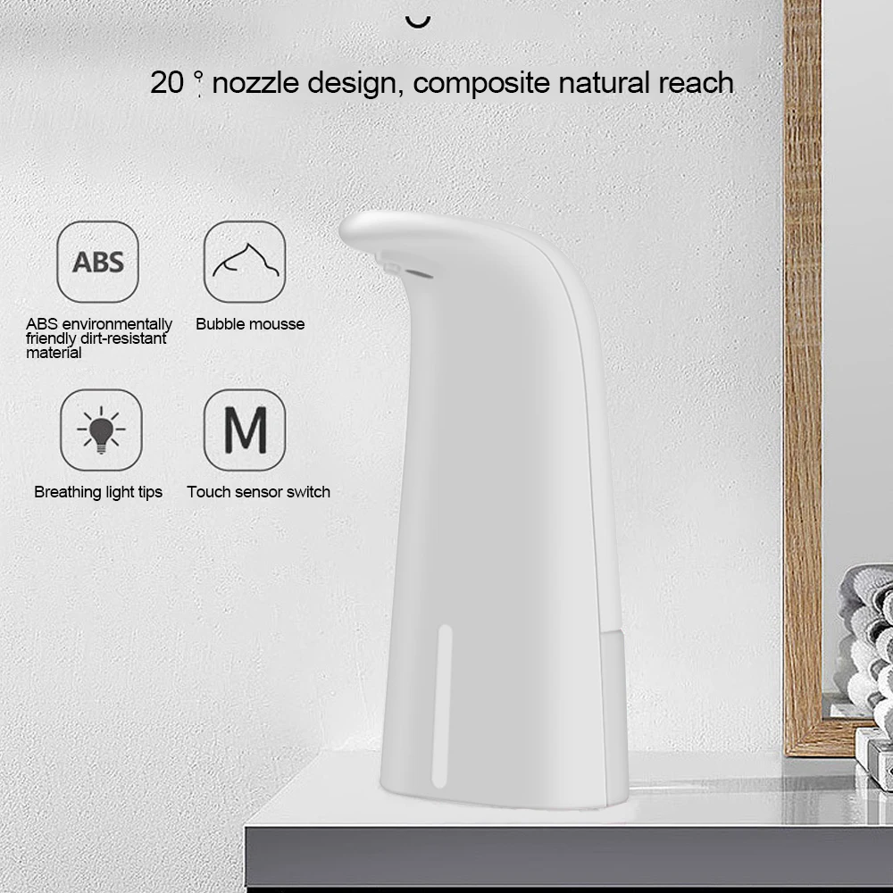 

400ML Waterproof Foam Liquid Soap Dispenser Automatic Soap Dispenser Sensor Touchless Hand Washer Induction Soap Dispenser Pump
