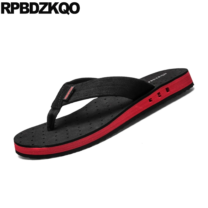 Шлепанцы мужские без застежки дизайнерские пляжные сандалии открытый носок