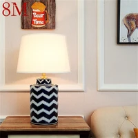 8m ceramic table lamps desk light dimmer copper luxury fabric for home living room dining room bedroom office