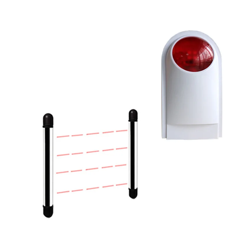 

Wall alarm 433mhz 120dB Outdoor Wireless Flashing Siren Strobe Light Siren For all Alarm Security System