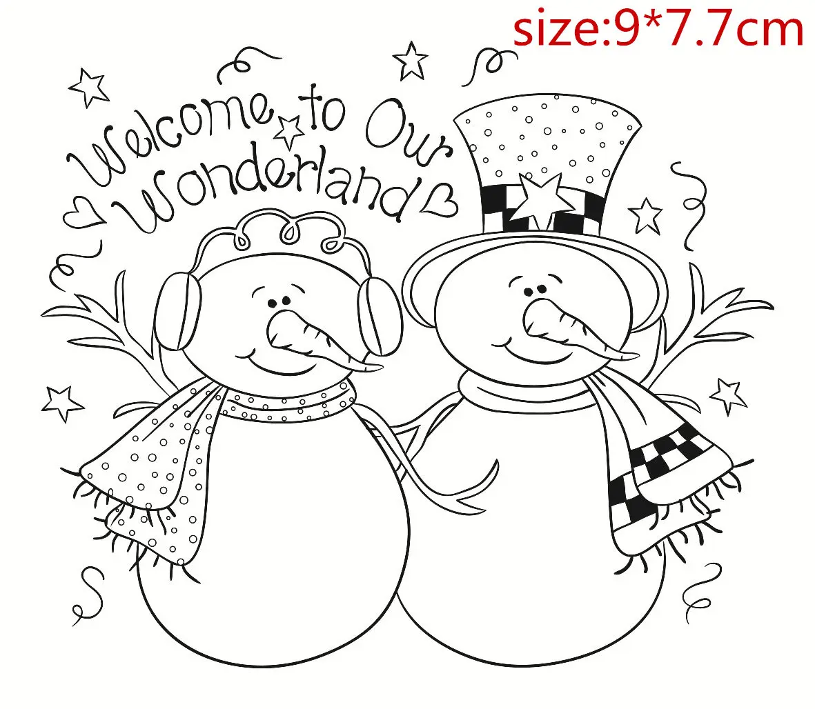 Снеговик прозрачный силиконовый очистить резиновый штамп лист цепляется