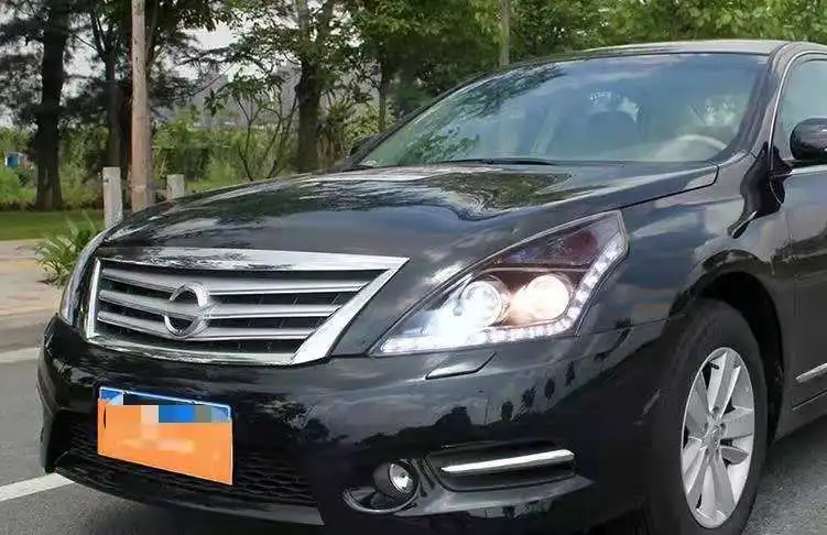 

Pair Of Car Headlight Assembly For NISSAN TEANA 06-11 Tuning Headlight Lamp Parts Daytime Running Light Angel eyes Bi Xenon