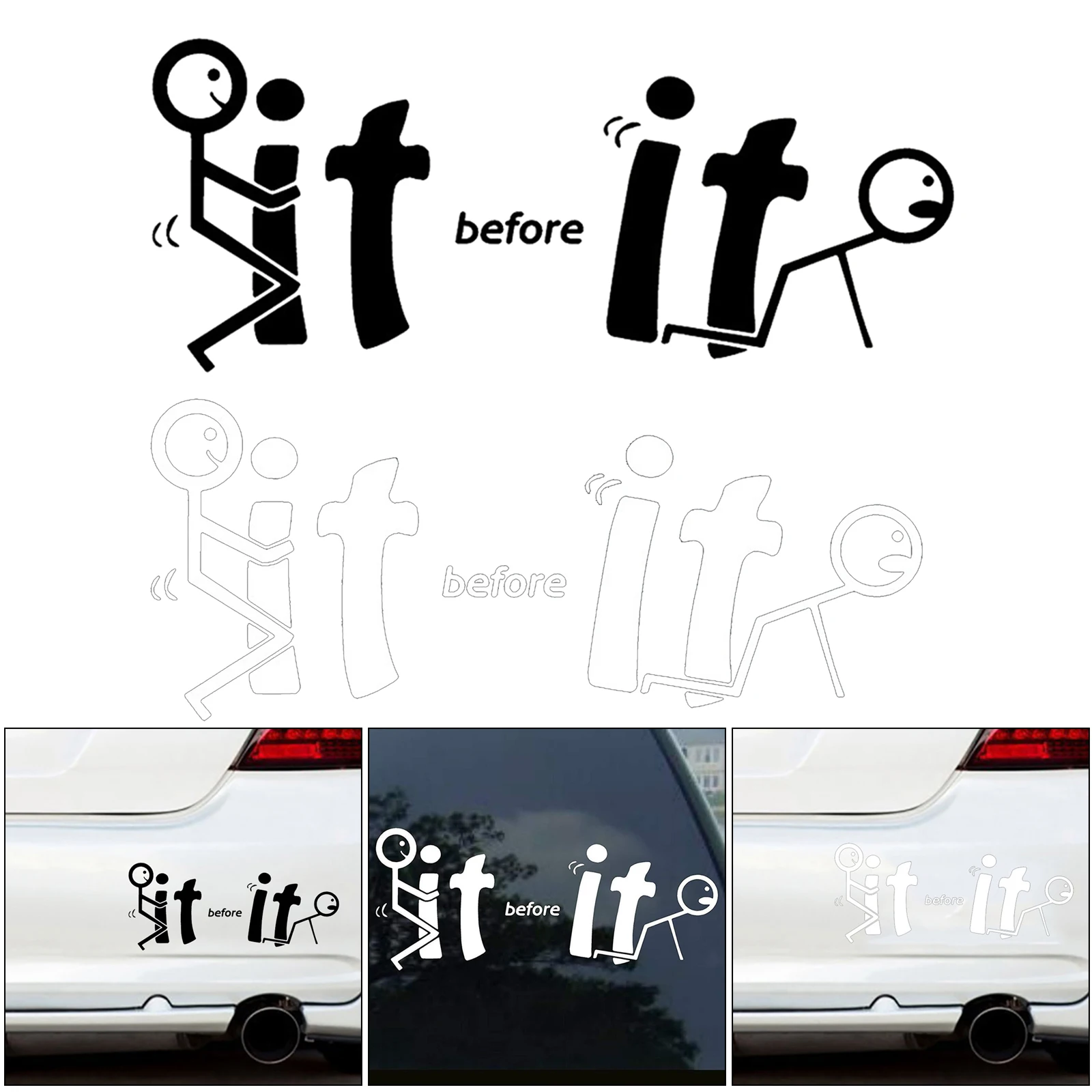 -It before It Fu-cks You Vinyl Decal Window for Car Truck | Автомобили и мотоциклы