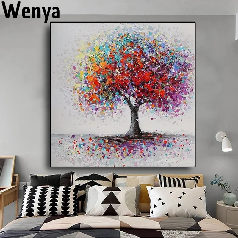 

Scandinavian Abstract Trees Landscape Digital Painting Prints Posters Wall Art Painting Home Decoration Painting Pictures