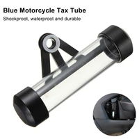 motorcycle tax disc tube holder waterproof scooter moped tubes tax disc cylindrical holders frame w allen key moto accessories