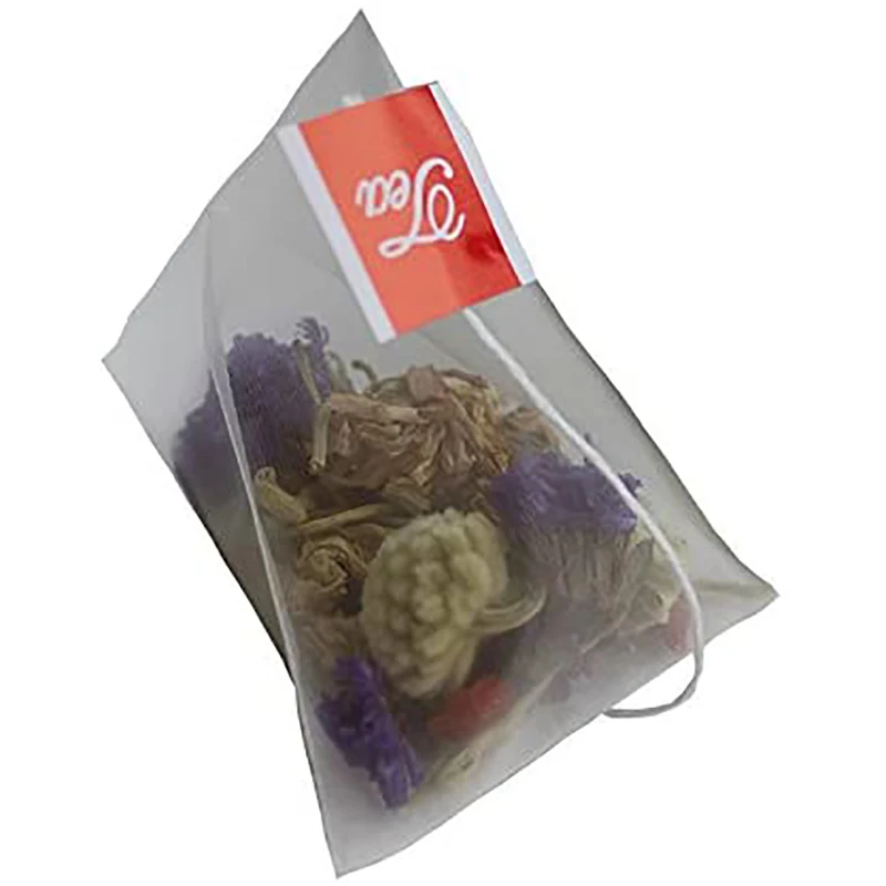 Heat-Sealed Nylon Tea Filter Bag Single String Label Empty Triple-Cornered For Loose | Дом и сад