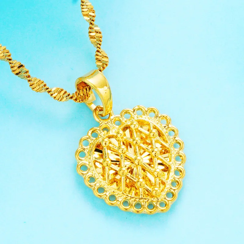Дубай настоящий 24K золотой кулон Подвески для изготовления ювелирных изделий