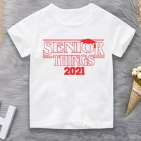 summer 2021 harajuku boys girls t shirt graduation class of gift tshirt kids personality unisex casual tops