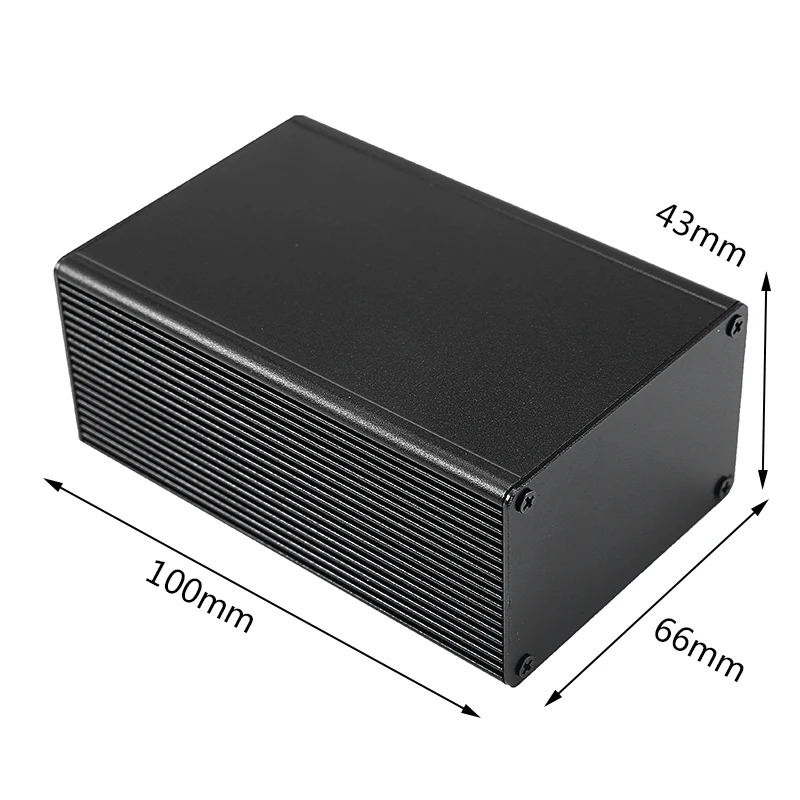 Mayitr черный алюминиевый корпус чехол ящик для электронных инструментов 100x66x43 мм 1