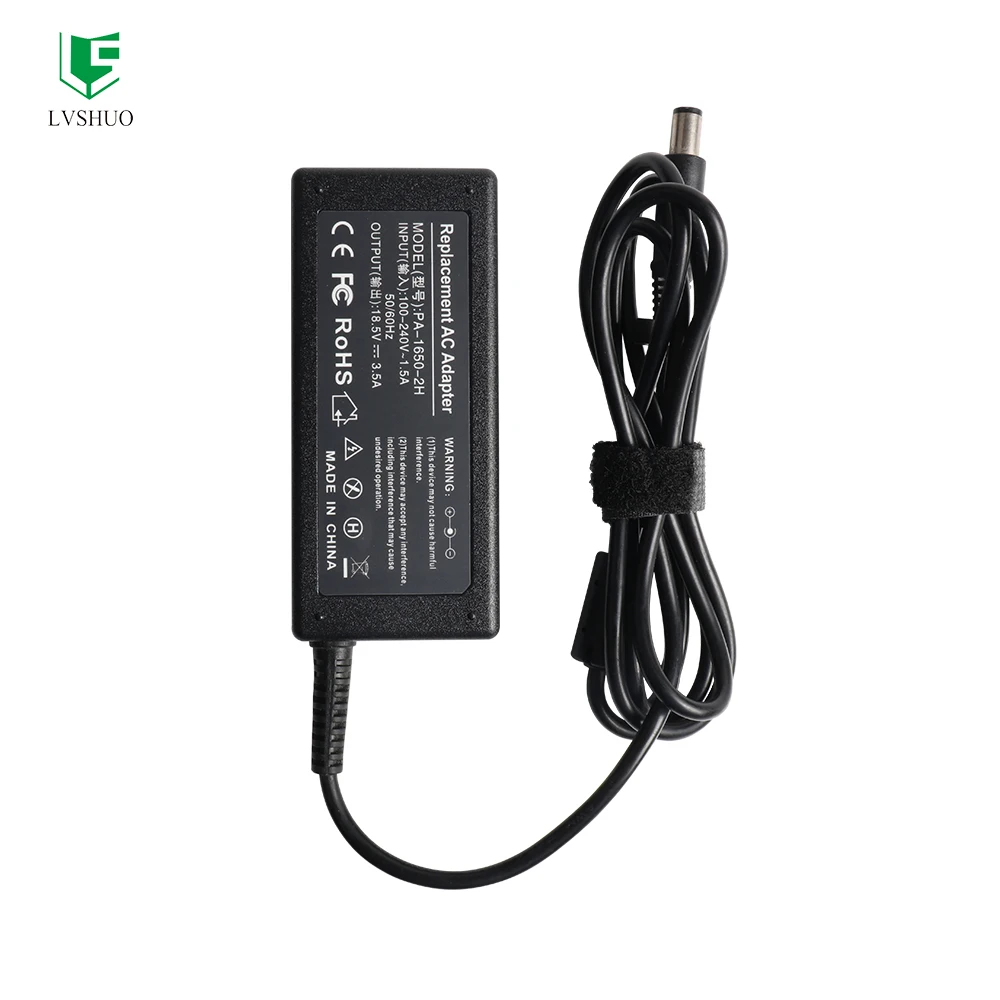 18.5V 3.5A 65W Laptop Charger Adapter with 7.4*5.0mm Power Supply for HP Laptop Compaq2230s PC ProBook 4310s, 4410s, 4415s 4510s