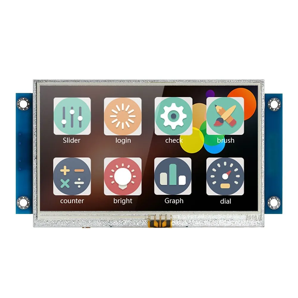 4.3&quot Serial Port Color LCD Module Enhanced HMI Intelligent Smart USART Touch TFT Display Panel | Инструменты