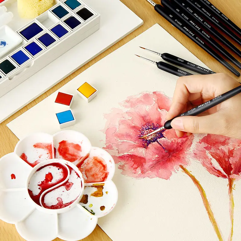 Пигментная каучуковая ручка полный набор ручной росписи для рисования кисть |